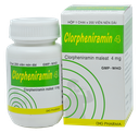 [T01280] Clorpheniramin 4mg DHG Hậu Giang (Lọ/200v)