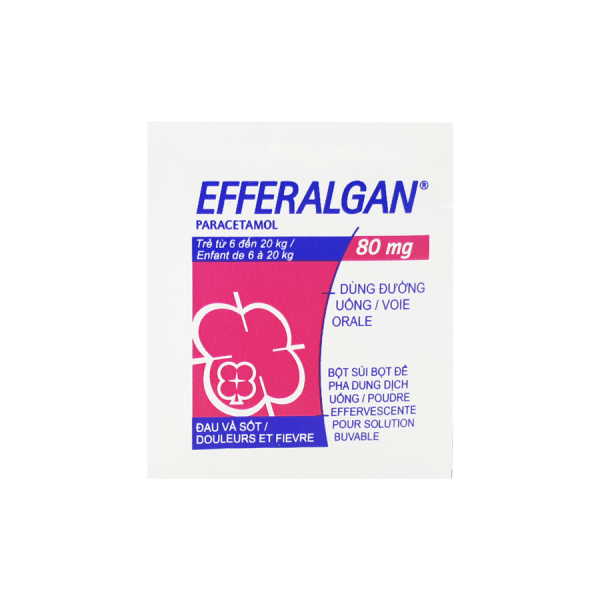 Efferalgan 80mg gói bột Pháp (H/12gói) 
