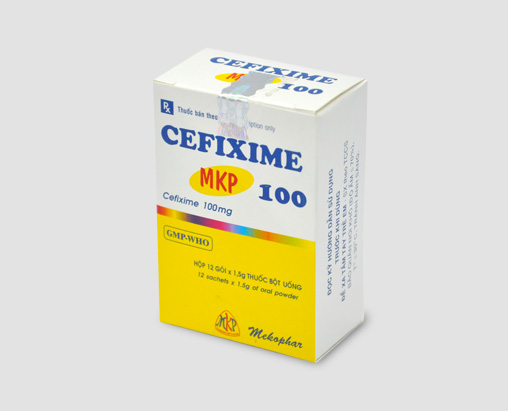 Cefixime 100mg Mekophar (H/12gói/1.5g) Date 07/2026