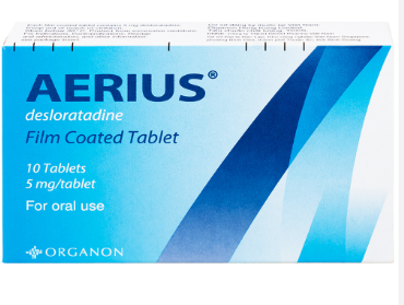 Aerius Desloratadine 5mg MSD (H/10v) Date 10/2027