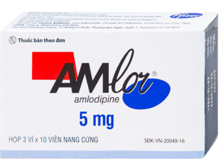 Amlor 5mg viên nang Pháp (H/30v) 