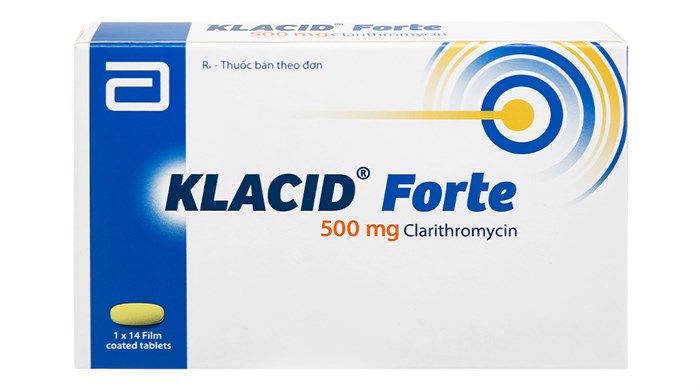 Klacid Forte Clarithromycin 500mg Abbott (H/14v) date 06/2026