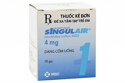 Singulair Montelukast Gói 4mg MSD (H/28gói) Date 04/2026