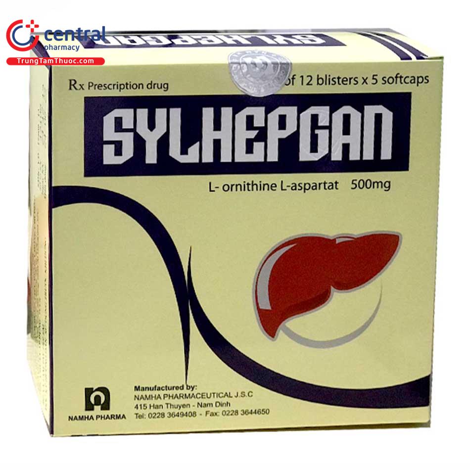 Sylhepgan L Ornithin L Aspartat 500mg Nam Hà (H/60v)
