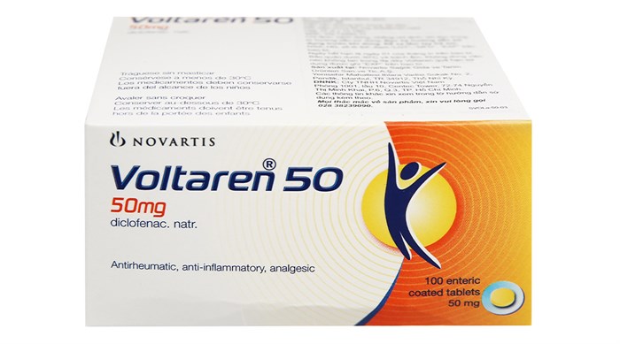 Voltaren 50 Diclofenac Natri 50mg Novartis (H/100v) Date 07/2027
