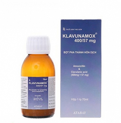 Klavunamox 400/57mg Atabay Thổ Nhĩ Kì (Lọ/70ml) Date 09/2026