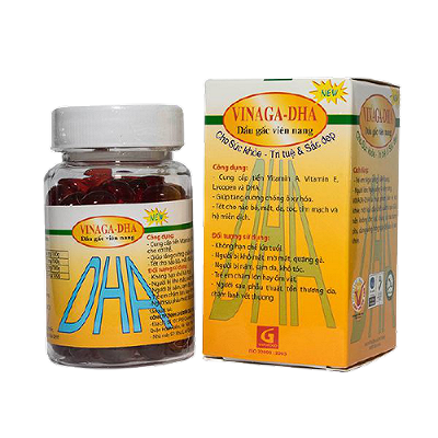 Dầu Gấc Vinaga DHA Vnpofood (Lọ/100v) 