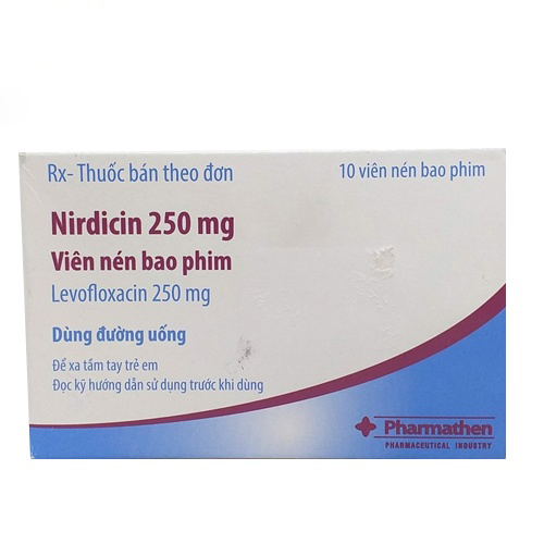 Nirdicin levofloxacin 250mg Pharmathen (H/10v) Date 12/2027