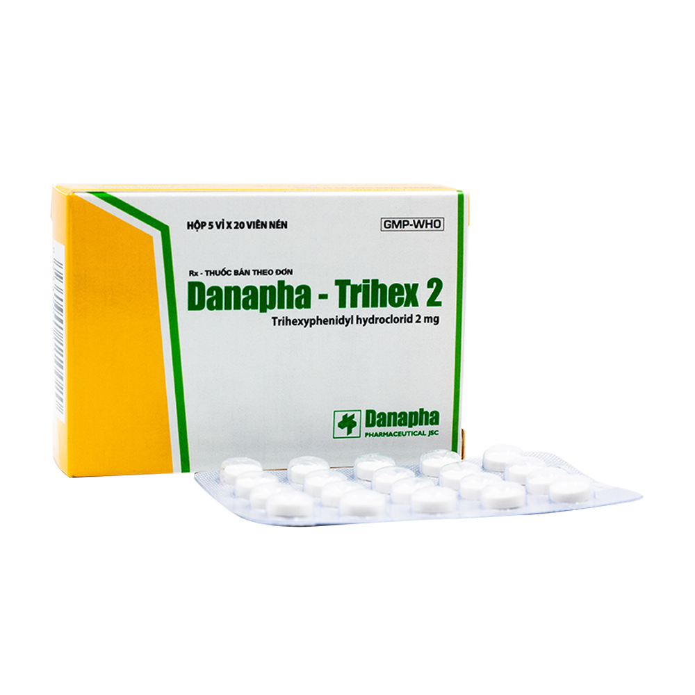 Danapha - Trihex 2 Trihexyphenidyl 2mg Đà Nẵng (H/100v)