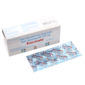 Encorate Valproate 200mg Sunpharma Ấn Độ (H/100v) Date 05/2026