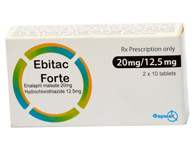 Ebitac Forte 20mg/12.5mg Farmak (H/20v) Date 11/2025