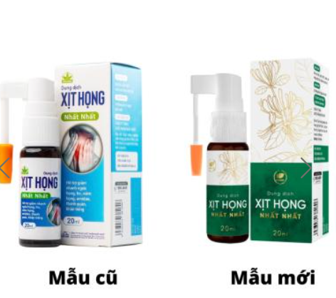 Xịt họng NL Nhất Nhất (Lọ/20 ml) Xanh