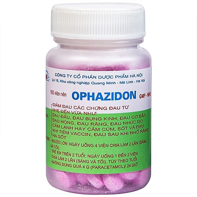 Ophazidon paracetamol 250mg Hà Nội (Cọc/10Lọ/100v) 