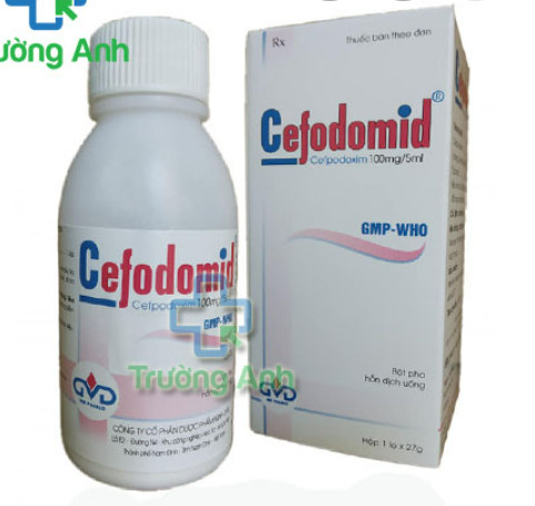 Cefodomid Cefpodoxim 100mg/5ml Minh Dân (Lọ/27g) 