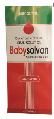 Babysolvan Amborxol HCL 0.3% Hà tây (Lọ/60ml) Date 11/2027