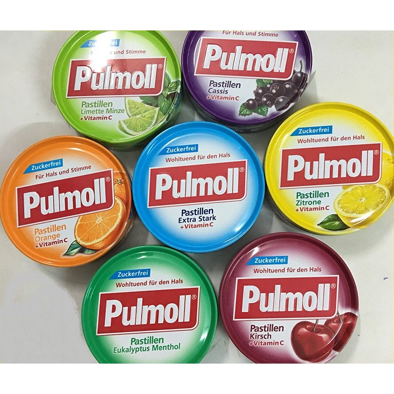 Kẹo Pulmoll Các  Vị Đức (H/45g) Date 10/2026