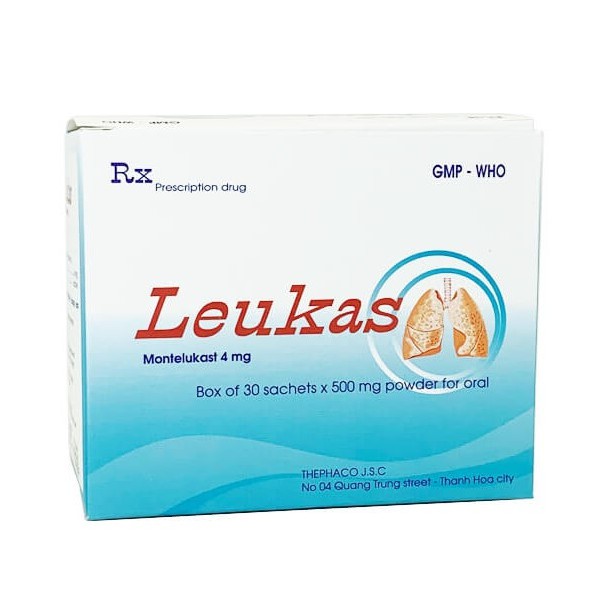 Leukas Montelukast 4mg Thanh Hóa (H/30gói) 