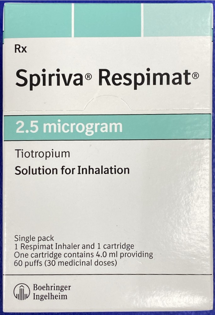 Spiriva Respimat Tiotropium 2.5mcg xịt khí dung Đức (Lọ/60liều) Date 03/2027