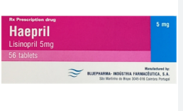 Haepril Lisinopril 5mg Bluepharma Bồ Đào Nha (H/56v) Date 08/2027