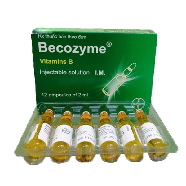 Becozyme Vitamin B ống Bayer Pháp (H/12o) date 06/2027