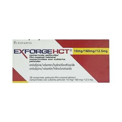 Exforge HCT 10/160/12.5mg Novartis (H/28v) Date 09/2027