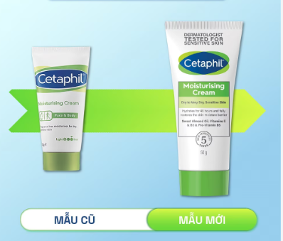 Kem Dưỡng Ẩm Cetaphil Moisturizing Cream Face and Body Dịu Lành Cho Da Nhạy Cảm (Tuýp/50g)