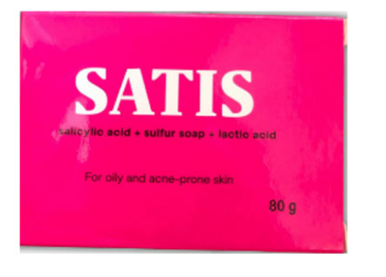 Satis xà phòng Korea (Bánh/80g) (Màu Hồng)