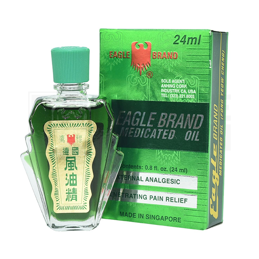 Dầu gió xanh con ó Eagle Brand Singapore (Lọ/24ml) Date 11/2027