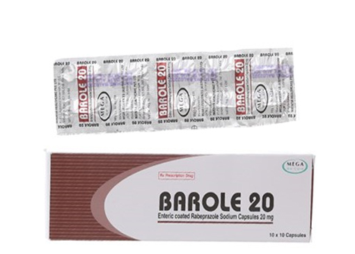 Barole 20 Rabeprazol 20mg Mega (H/100v) Date 11/2027