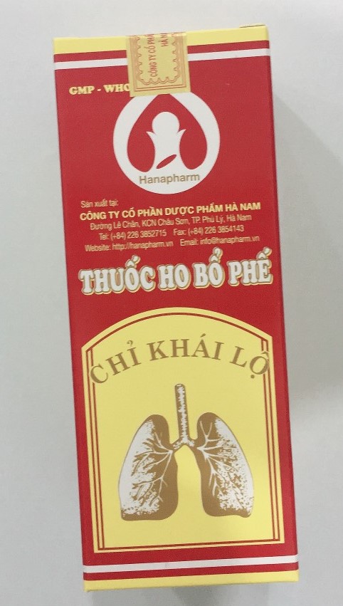 Bổ phế chỉ khái lộ siro Hà Nam (Lọ/125ml) 