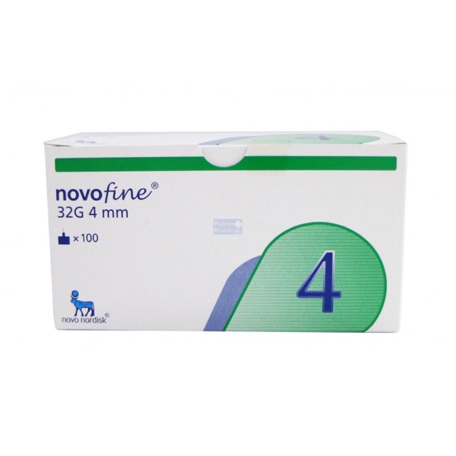 Novofine 32g 4mm Đầu Kim Tiêm Tiểu Đường Novo Nordisk (H/100cái)