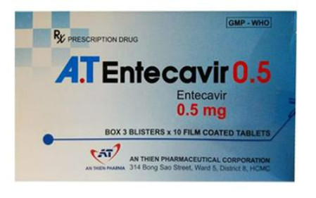 A.T Entecavir 0.5mg An Thiên (H/30v) Date 12/2027