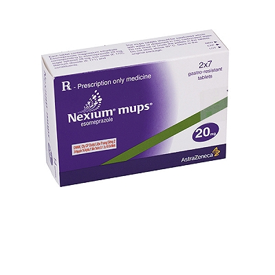 Nexium Mups 20mg Astrazeneca (H/14v) Date 08/2026