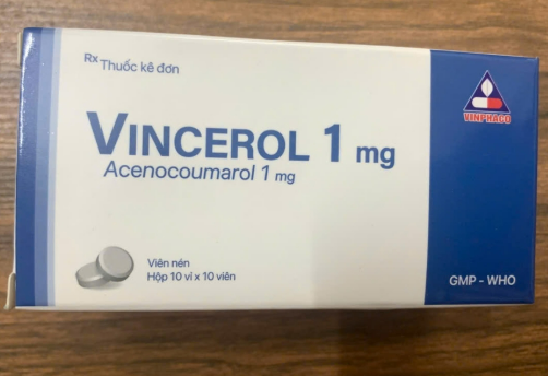 Vincerol Acenocoumarol 1mg Vĩnh Phúc (H/100v)