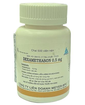 Dexamethasone 0.5mg Meyer (Lọ/500v)