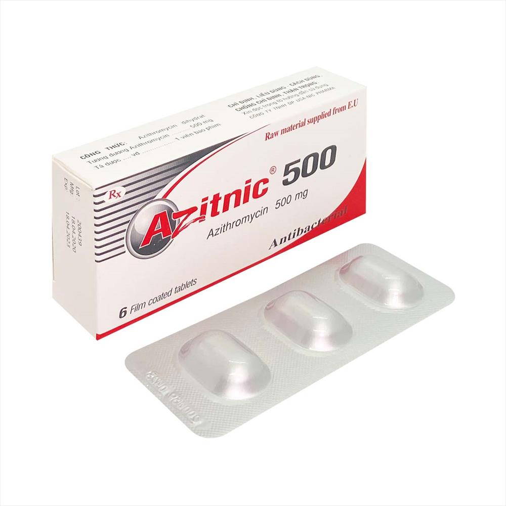 Azitnic 500 Azithromycin 500mg NIC (H/6v)