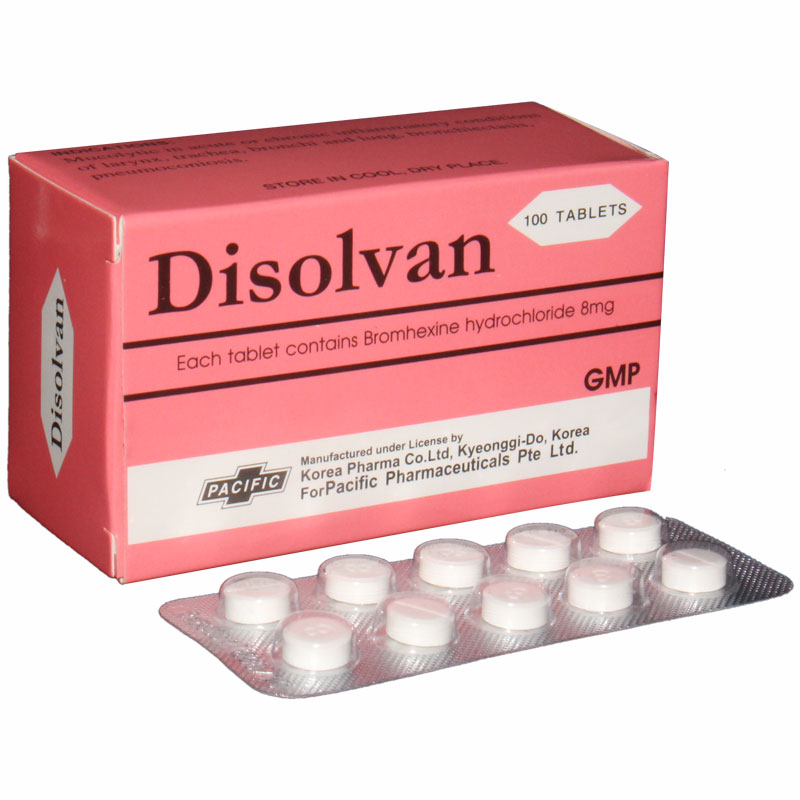 Disolvan Bromhexine 8mg Mekophar (H/200v) 