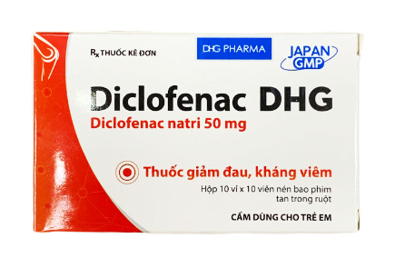  Diclofenac 50mg DHG Hậu Giang (H/100v) Date 09/2027