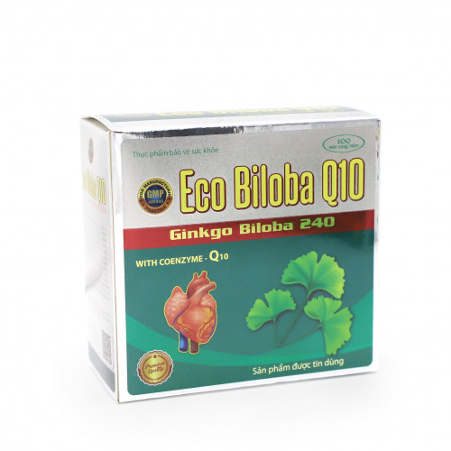 Eco Biloba Q10 240mg Đại Uy (H/100v) Xanh 