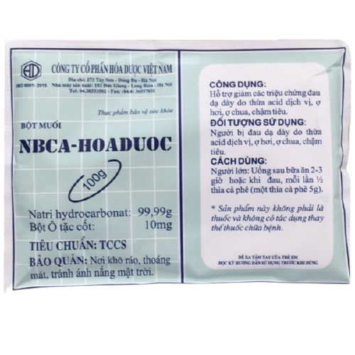 Nbca Hóa dược bột muối Hóa Dược (Gói/100g) (Nabica)
