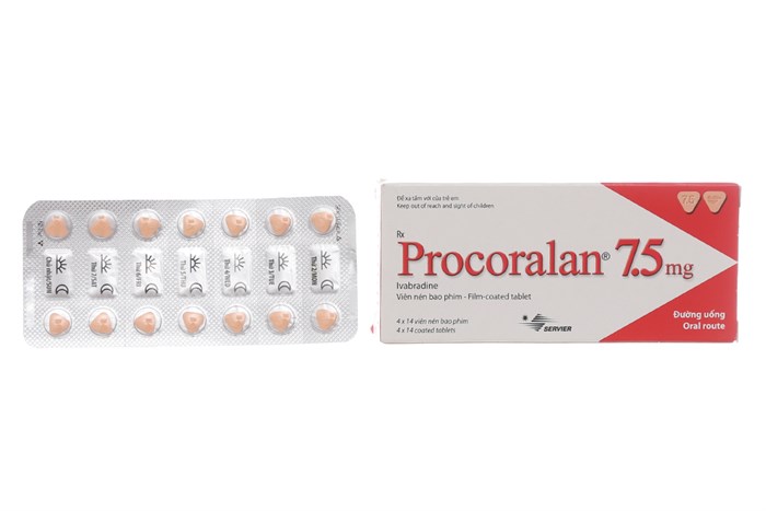 Procoralan Ivabradin 7.5mg Servier (H/56v) Date 11/2027