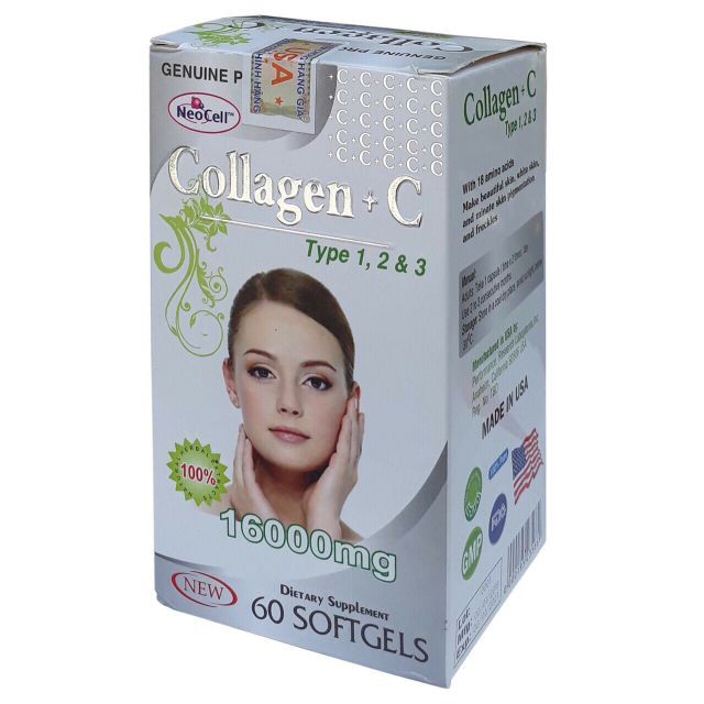 Collagen C Type 1 2 & 3 16000mg NeoCell Mỹ  (Lọ/60v)