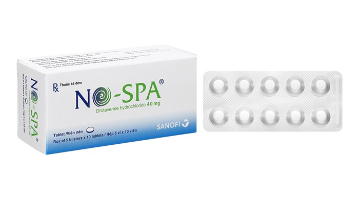 NoSpa Drotaverine 40mg Sanofi (H/50v) Date 11/2027