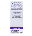 [T05573] Azarga Brinzalamid/Timolol 5ml Nhỏ Mắt Novartis (Lọ/5ml) date 06/2026