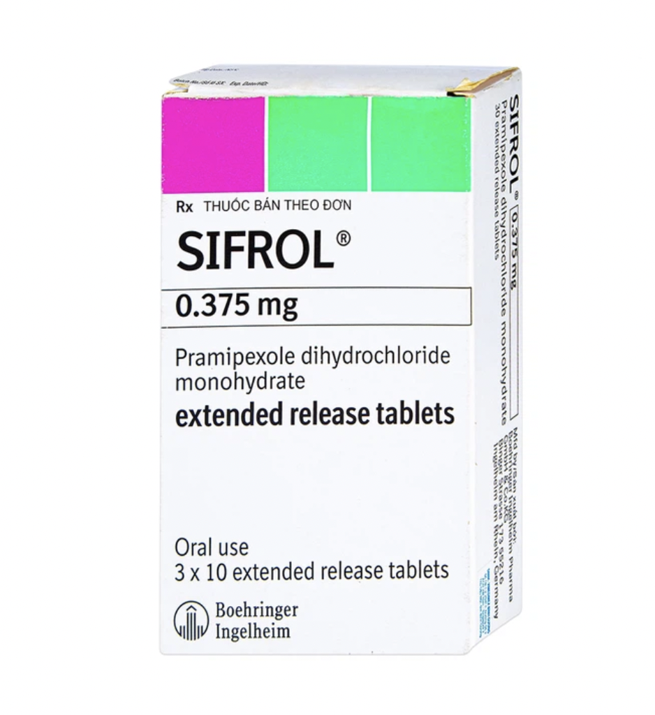 Sifrol pramipexole 0.375mg Boehringer (H/30v)