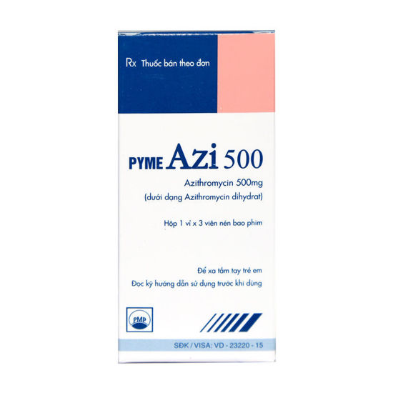 PymeAzi 500 Azithromycin 500mg Pymepharco (H/3v) Date 06/2026