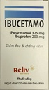 [T06077] Ibucetamo Paracetamol Ibuprofen 325/200mg Reliv (Lọ/150v)