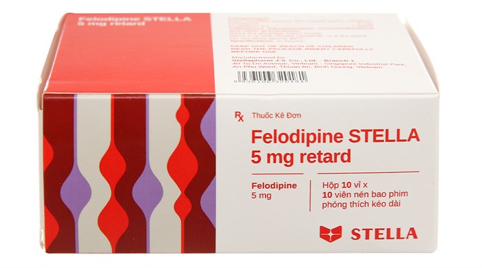 Felodipine 5mg retard Stella (H/100v)
