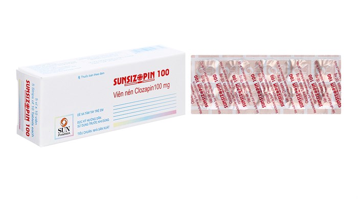 Sunsizopin clozapin 100mg Sunpharma (H/50v) Date 05/2026