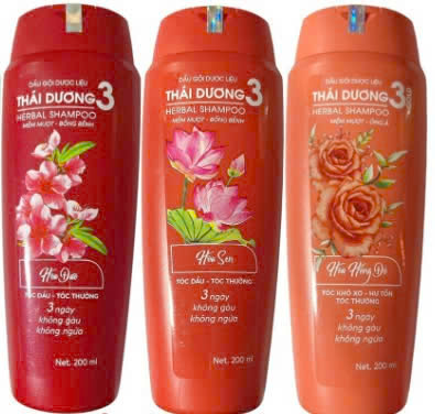 [T06316] Dầu xả dược liệu Thái Dương 3  (Chai/200ml) đỏ 